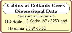 The Cabins at Collard's Creek (HO Scale)