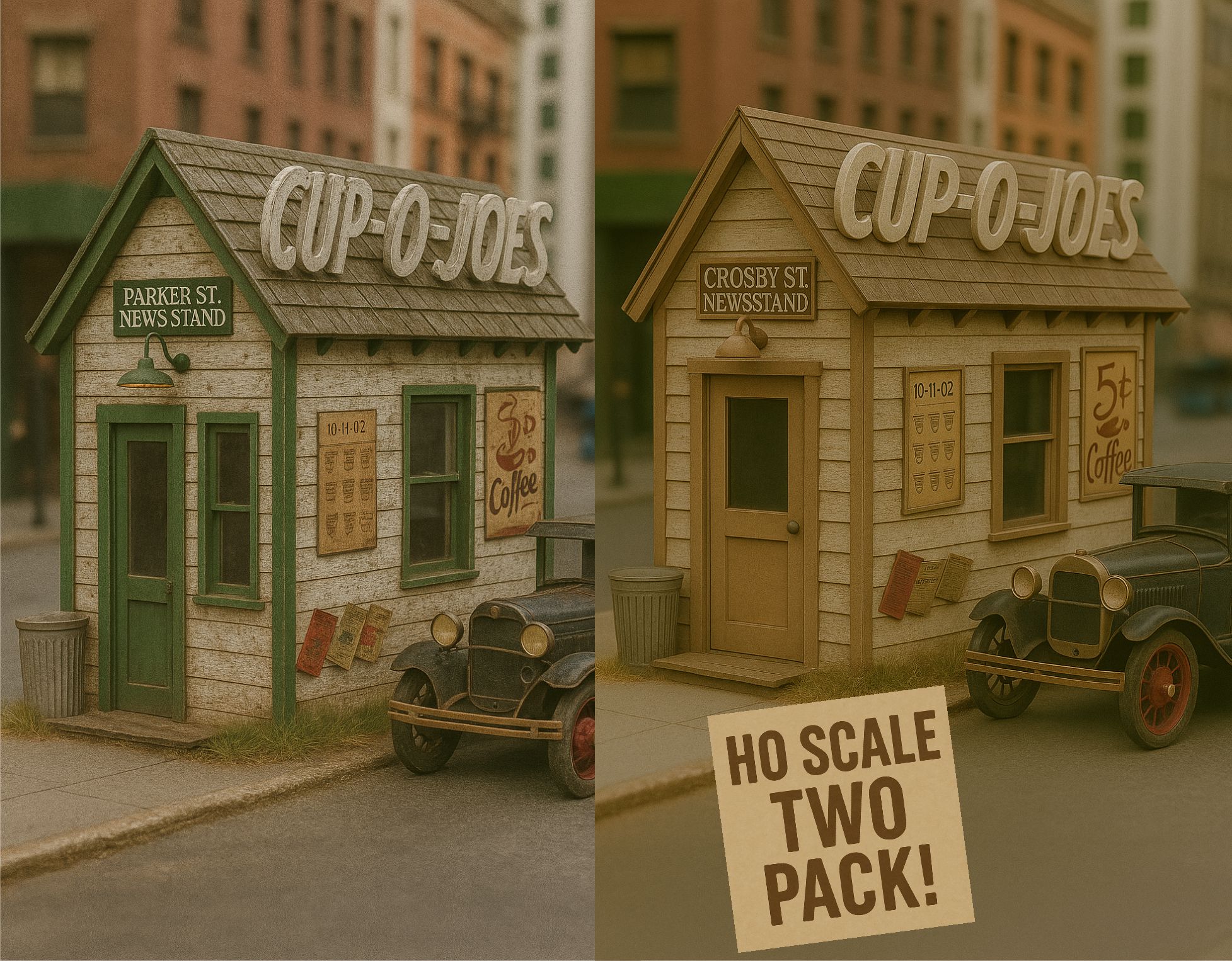New In HO Scale- Parker Street!